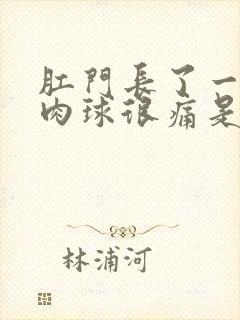 肛门长了一个小肉球很痛是怎么回事