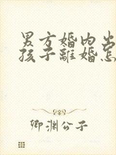 男方婚内出轨有孩子离婚怎么处理