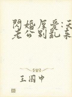 闪婚厚爱:天价老公别乱来