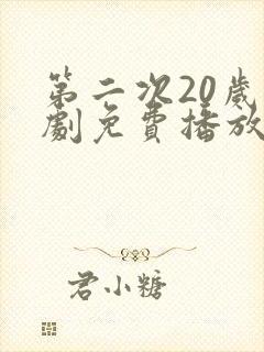 第二次20岁韩剧免费播放