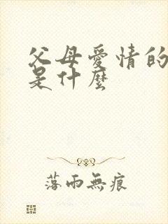 父母爱情的结局是什么