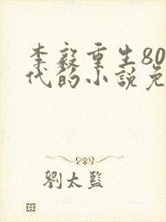 李毅重生80年代的小说免费阅读