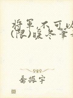 将军,不可以!(限)暖冬笔趣阁免费阅读