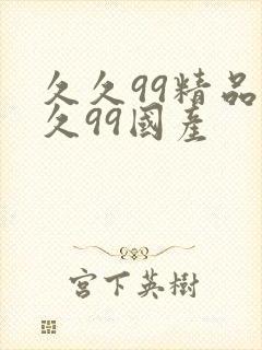 久久99精品久久99国产