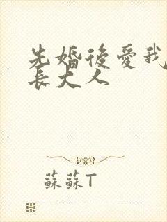 先婚后爱我的市长大人