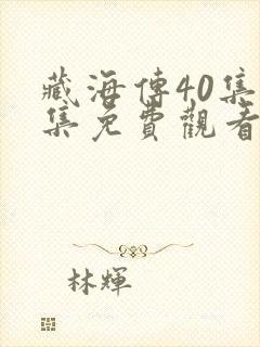 藏海传40集全集免费观看