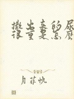 撒出来的尿味道很重是怎么回事封面