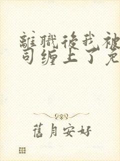 离职后我被前上司缠上了免费在线阅读封面