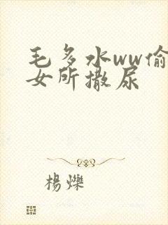 毛多水ww偷拍女所撒尿封面