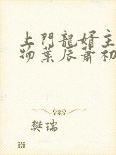 上门龙婿主要人物叶辰萧初然封面