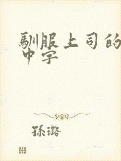 驯服上司的人妻中字封面