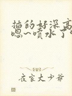 插的好深高潮了嗯~喷水了啊视频