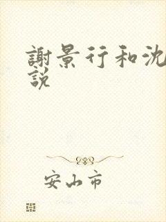 谢景行和沈妙小说封面