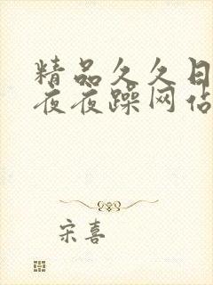 精品久久日日躁夜夜躁网站