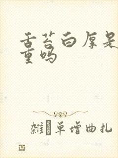 舌苔白厚是湿气重吗