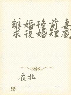 离婚后前妻哭着求复婚短剧全集