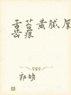 舌苔黄腻厚两边齿痕