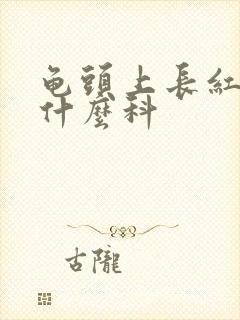 龟头上长红斑看什么科