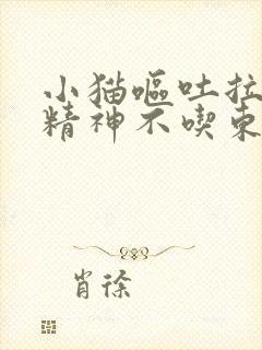 小猫呕吐拉稀没精神不吃东西封面