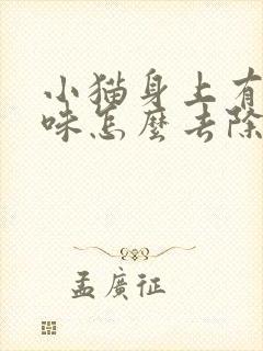 小猫身上有尿骚味怎么去除