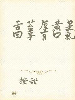 舌苔厚黄是怎么回事有口气