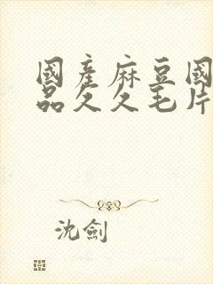 国产麻豆国精精品久久毛片