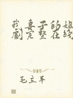 我妻子的姐姐韩剧完整在线观看封面