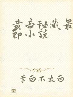 黄帝秘藏最新章节小说