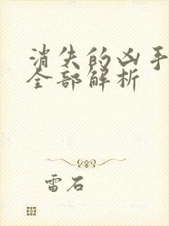 消失的凶手剧情全部解析封面