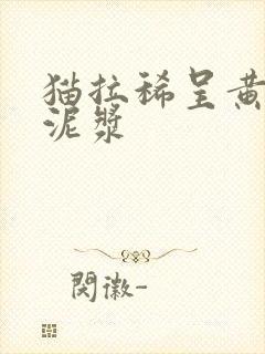 猫拉稀呈黄褐色泥浆