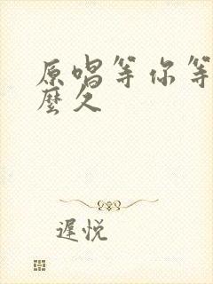 原唱等你等了那么久