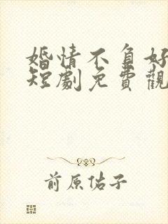 婚情不负好春光短剧免费观看