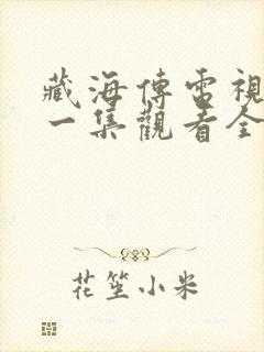 藏海传电视剧第一集观看全集免费