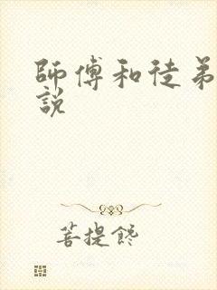 师傅和徒弟的小说封面