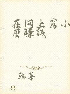 在网上写小说怎么赚钱