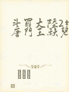 斗罗大陆2绝世唐门王秋儿