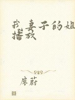 我妻子的姐姐二播放封面