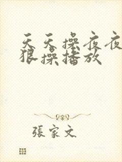 天天操夜夜操狠狠操播放