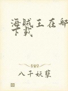 海贼王在哪里能下载封面