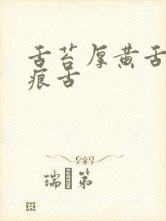 舌苔厚黄舌有齿痕舌