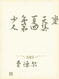 少年夏天变成大人第四集封面