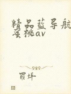 精品蓝导航在线蜜桃av