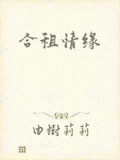 合租情缘封面