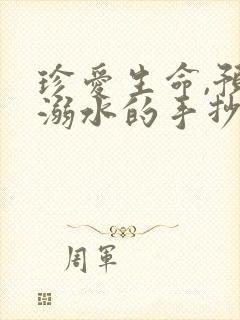 珍爱生命,预防溺水的手抄报 一等奖