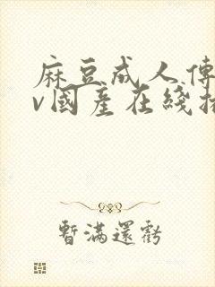 麻豆成人传媒av国产在线播放封面