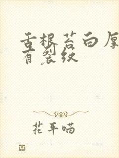 舌根苔白厚腻还有裂纹