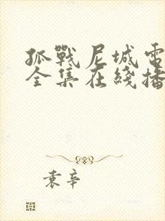 孤战尼城电视剧全集在线播放免费