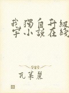 我独自升级程肖宇小说在线阅读封面