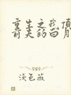 重生之我顶替了前夫的白月光