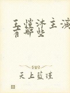 王恺沐主演短剧有哪些